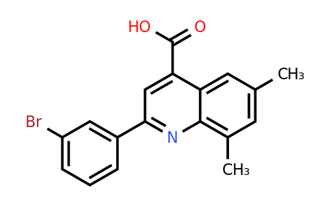 CAS 445260-10-6 | 2-(3-Bromophenyl)-6,8-dimethylquinoline-4-carboxylic acid