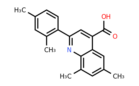 CAS 445260-11-7 | 2-(2,4-Dimethylphenyl)-6,8-dimethylquinoline-4-carboxylic acid