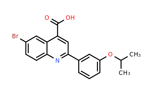 CAS 445289-20-3 | 6-Bromo-2-(3-isopropoxyphenyl)quinoline-4-carboxylic acid