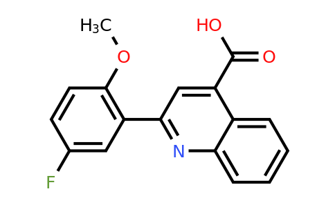 CAS 446-77-5 | 2-(5-Fluoro-2-methoxyphenyl)quinoline-4-carboxylic acid