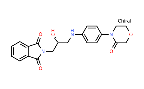 CAS 446292-07-5 | (R)-2-(2-Hydroxy-3-((4-(3-oxomorpholino)phenyl)amino)propyl)isoindoline-1,3-dione