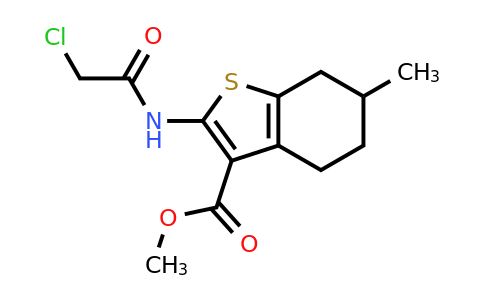 methyl 2-(2-chloroacetamido)-6-methyl-4,5,6,7-tetrahydro-1-benzothiophene-3-carboxylate