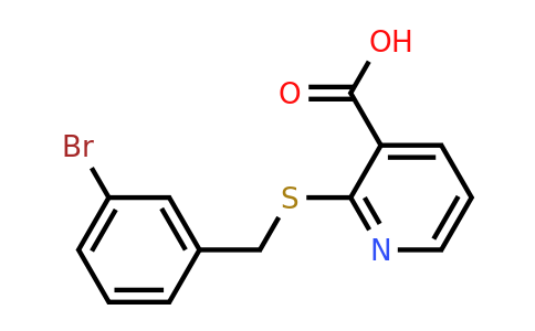 CAS 450385-27-0 | 2-{[(3-bromophenyl)methyl]sulfanyl}pyridine-3-carboxylic acid