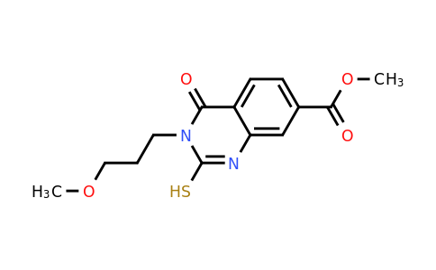 CAS 451465-66-0 | methyl 3-(3-methoxypropyl)-4-oxo-2-sulfanyl-3,4-dihydroquinazoline-7-carboxylate