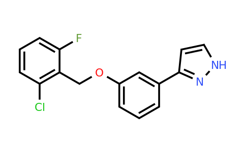 CAS 451485-60-2 | 3-(3-((2-Chloro-6-fluorobenzyl)oxy)phenyl)-1H-pyrazole
