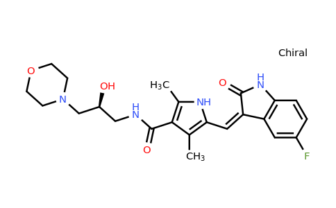 CAS 452105-23-6 | (S,Z)-5-((5-Fluoro-2-oxoindolin-3-ylidene)methyl)-N-(2-hydroxy-3-morpholinopropyl)-2,4-dimethyl-1H-pyrrole-3-carboxamide