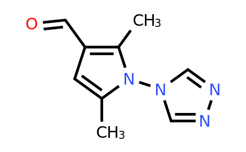 CAS 453557-49-8 | 2,5-Dimethyl-1-(4H-1,2,4-triazol-4-yl)-1H-pyrrole-3-carbaldehyde