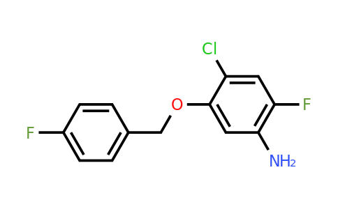 CAS 453557-77-2 | 4-Chloro-2-fluoro-5-((4-fluorobenzyl)oxy)aniline