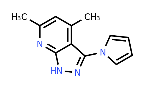 CAS 453589-46-3 | 4,6-Dimethyl-3-(1H-pyrrol-1-yl)-1H-pyrazolo[3,4-b]pyridine