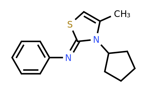 CAS 454237-73-1 | 3-Cyclopentyl-4-methyl-N-phenyl-2,3-dihydro-1,3-thiazol-2-imine