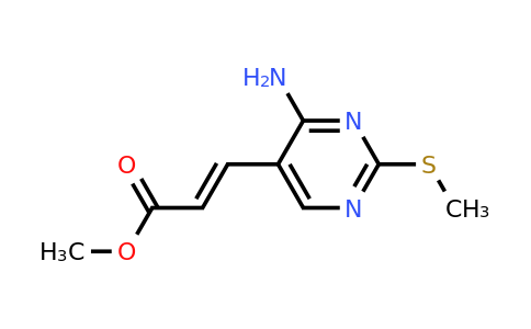 CAS 454486-75-0 | methyl 3-(4-amino-2-methylsulfanyl-pyrimidin-5-yl)prop-2-enoate