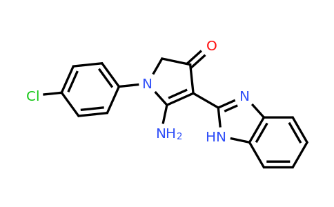 CAS 459137-95-2 | 5-amino-4-(1H-1,3-benzodiazol-2-yl)-1-(4-chlorophenyl)-2,3-dihydro-1H-pyrrol-3-one