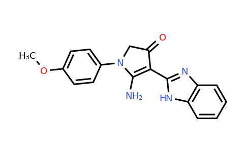 CAS 459137-96-3 | 5-amino-4-(1H-1,3-benzodiazol-2-yl)-1-(4-methoxyphenyl)-2,3-dihydro-1H-pyrrol-3-one