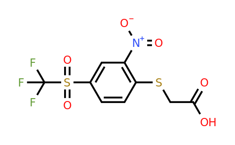 CAS 459188-73-9 | 2-[(2-nitro-4-trifluoromethanesulfonylphenyl)sulfanyl]acetic acid