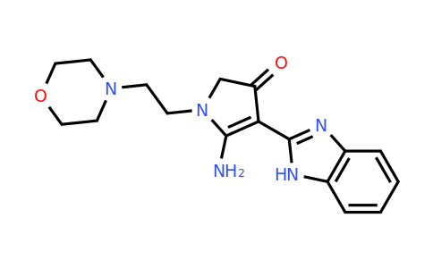 CAS 459213-95-7 | 5-amino-4-(1H-1,3-benzodiazol-2-yl)-1-[2-(morpholin-4-yl)ethyl]-2,3-dihydro-1H-pyrrol-3-one