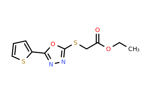 CAS 459846-02-7 | Ethyl 2-{[5-(thiophen-2-yl)-1,3,4-oxadiazol-2-yl]sulfanyl}acetate