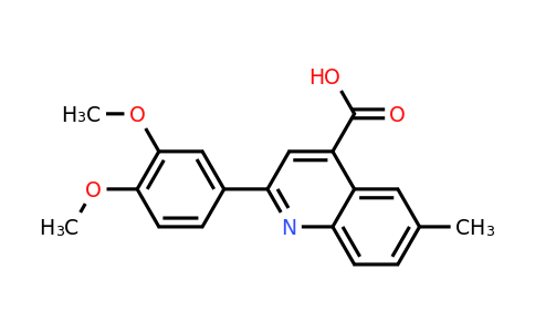CAS 460715-30-4 | 2-(3,4-Dimethoxyphenyl)-6-methylquinoline-4-carboxylic acid