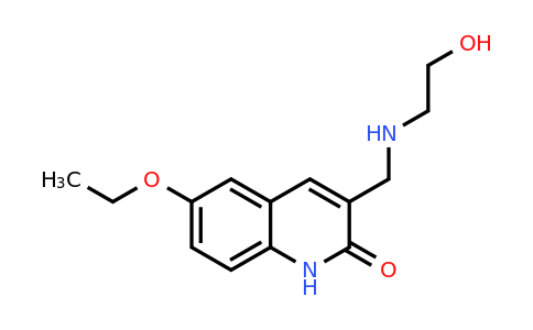 CAS 462066-93-9 | 6-Ethoxy-3-(((2-hydroxyethyl)amino)methyl)quinolin-2(1H)-one