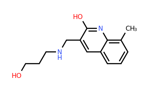CAS 462067-35-2 | 3-(((3-Hydroxypropyl)amino)methyl)-8-methylquinolin-2-ol