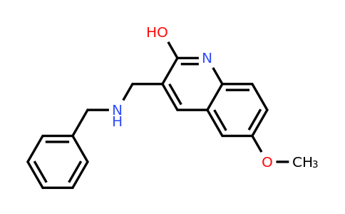 CAS 462067-55-6 | 3-((Benzylamino)methyl)-6-methoxyquinolin-2-ol