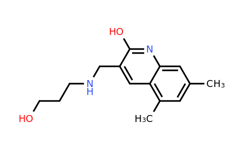 CAS 462067-73-8 | 3-(((3-Hydroxypropyl)amino)methyl)-5,7-dimethylquinolin-2-ol