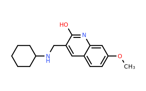 CAS 462068-04-8 | 3-((Cyclohexylamino)methyl)-7-methoxyquinolin-2-ol