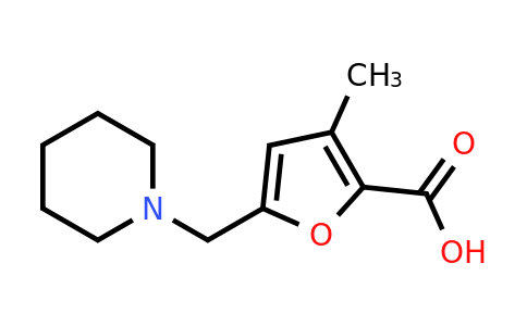 CAS 462068-63-9 | 3-Methyl-5-(piperidin-1-ylmethyl)furan-2-carboxylic acid