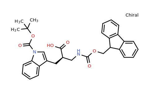 CAS 468721-48-4 | (2R)-2-[(1-tert-butoxycarbonylindol-3-yl)methyl]-3-(9H-fluoren-9-ylmethoxycarbonylamino)propanoic acid