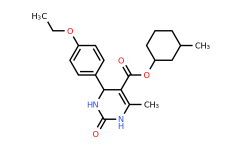 CAS 469889-40-5 | 3-Methylcyclohexyl 4-(4-ethoxyphenyl)-6-methyl-2-oxo-1,2,3,4-tetrahydropyrimidine-5-carboxylate