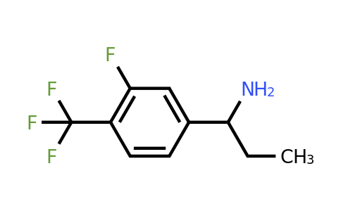 CAS 473732-66-0 | 1-(3-Fluoro-4-(trifluoromethyl)phenyl)propan-1-amine