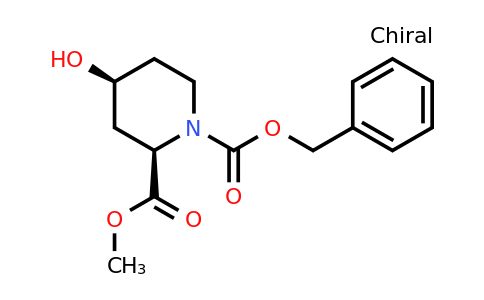 CAS 475504-31-5 | (2R,4S)-1-Benzyl 2-methyl 4-hydroxypiperidine-1,2-dicarboxylate