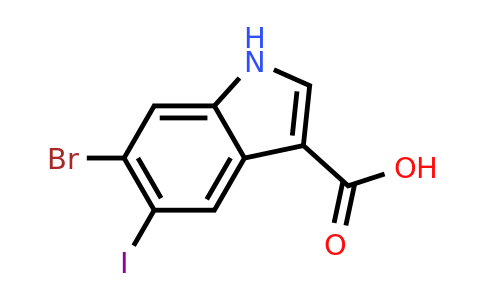 CAS 475641-09-9 | 6-bromo-5-iodo-1H-indole-3-carboxylic acid
