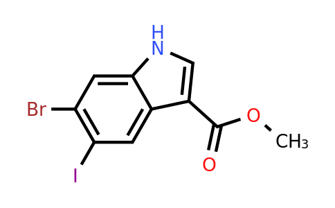 CAS 475641-12-4 | methyl 6-bromo-5-iodo-1H-indole-3-carboxylate