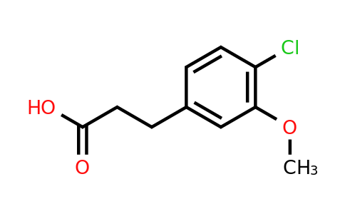 CAS 475654-42-3 | 3-(4-chloro-3-methoxyphenyl)propanoic acid