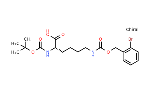 CAS 47592-74-5 | (S)-6-((((2-Bromobenzyl)oxy)carbonyl)amino)-2-((tert-butoxycarbonyl)amino)hexanoic acid