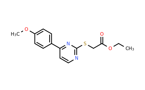 CAS 476211-52-6 | Ethyl 2-((4-(4-methoxyphenyl)pyrimidin-2-yl)thio)acetate