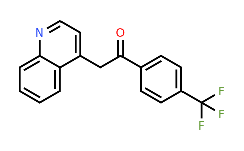 CAS 476472-22-7 | 2-(Quinolin-4-yl)-1-(4-(trifluoromethyl)phenyl)ethanone