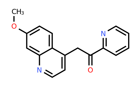 CAS 476472-26-1 | 2-(7-Methoxyquinolin-4-yl)-1-(pyridin-2-yl)ethanone