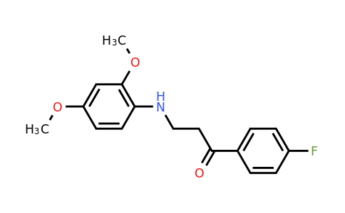 CAS 477319-00-9 | 3-((2,4-Dimethoxyphenyl)amino)-1-(4-fluorophenyl)propan-1-one
