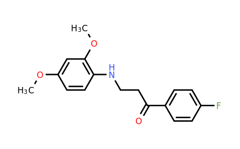 3-((2,4-Dimethoxyphenyl)amino)-1-(4-fluorophenyl)propan-1-one