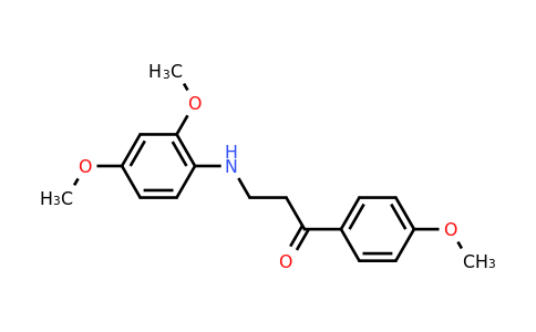 CAS 477319-01-0 | 3-((2,4-Dimethoxyphenyl)amino)-1-(4-methoxyphenyl)propan-1-one