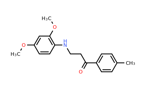 CAS 477319-04-3 | 3-((2,4-Dimethoxyphenyl)amino)-1-(p-tolyl)propan-1-one