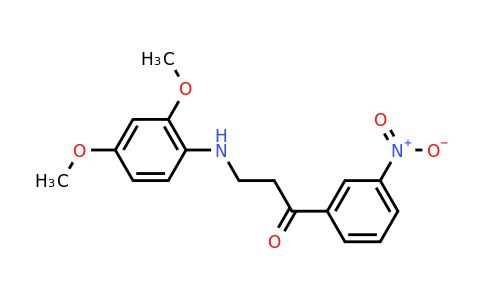 CAS 477319-06-5 | 3-((2,4-Dimethoxyphenyl)amino)-1-(3-nitrophenyl)propan-1-one