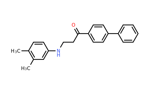 CAS 477319-07-6 | 1-([1,1'-Biphenyl]-4-yl)-3-((3,4-dimethylphenyl)amino)propan-1-one