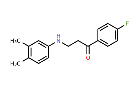 CAS 477319-09-8 | 3-((3,4-Dimethylphenyl)amino)-1-(4-fluorophenyl)propan-1-one