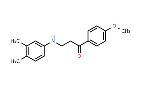 CAS 477319-10-1 | 3-((3,4-Dimethylphenyl)amino)-1-(4-methoxyphenyl)propan-1-one