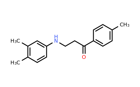CAS 477319-13-4 | 3-((3,4-Dimethylphenyl)amino)-1-(p-tolyl)propan-1-one