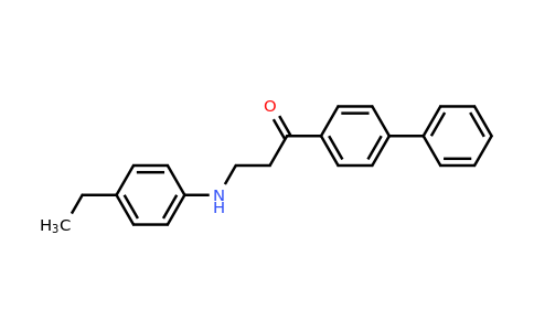 CAS 477320-05-1 | 1-([1,1'-Biphenyl]-4-yl)-3-((4-ethylphenyl)amino)propan-1-one