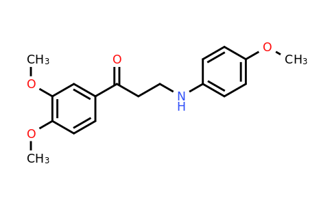 CAS 477320-14-2 | 1-(3,4-Dimethoxyphenyl)-3-((4-methoxyphenyl)amino)propan-1-one