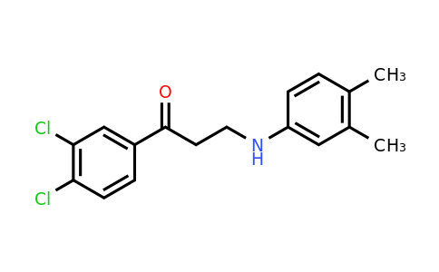 CAS 477320-21-1 | 1-(3,4-Dichlorophenyl)-3-((3,4-dimethylphenyl)amino)propan-1-one